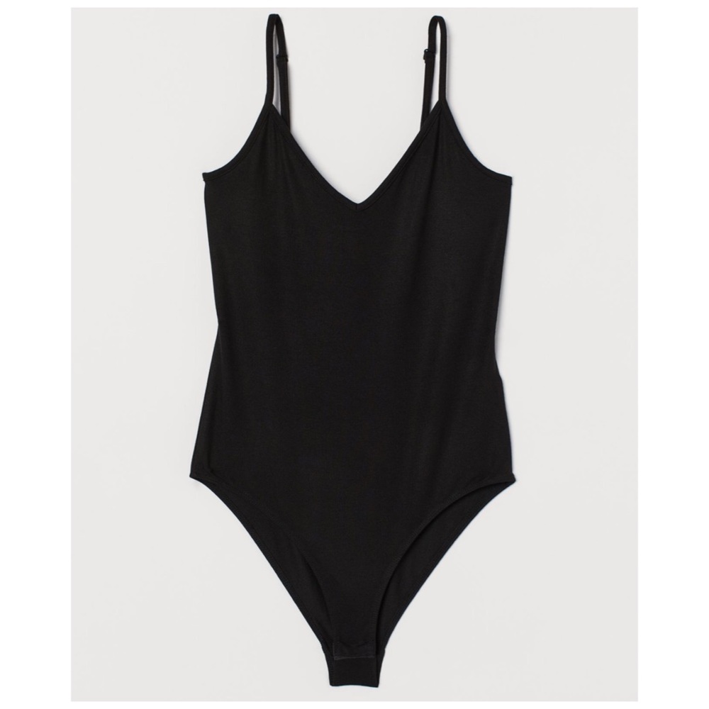 Black jersey bodysuit